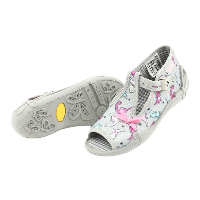 Scarpe per bambini Befado 213P123 rosa argento 4