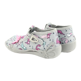 Scarpe per bambini Befado 213P123 rosa d'argento 5