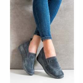 Filippo Scarpe in broccato di pelle grigio 1