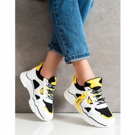 Weide Sneakers con lacci alla moda bianca nero multicolore 2
