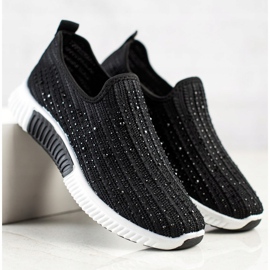 SHELOVET Slipon Con Cristalli nero 1