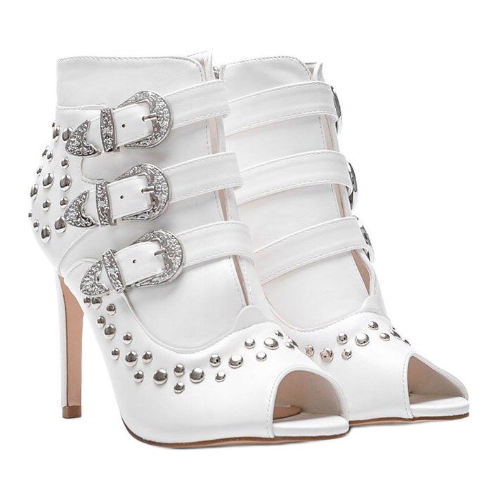Pumps bianche sul tallone di Abigail bianca 1