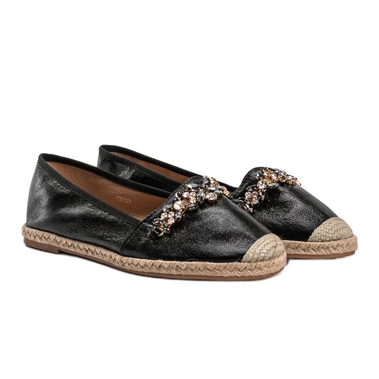 Espadrillas Dylan in ecopelle nera nero 1