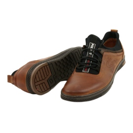 Polbut Scarpe casual da uomo in pelle K24 1337 marrone 3