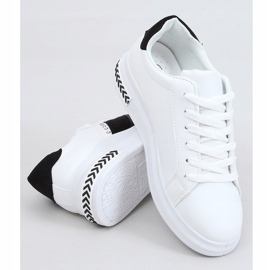 Sneakers da donna bianche CC-42 WHITE / BLACK bianco nero 1