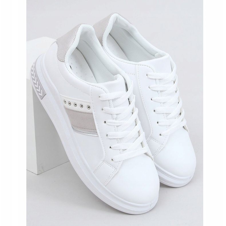 Sneakers da donna bianche CC-42 Grey bianco 1