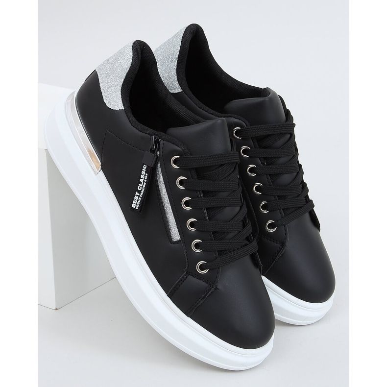 Sneakers nere da donna F006 Black nero 1