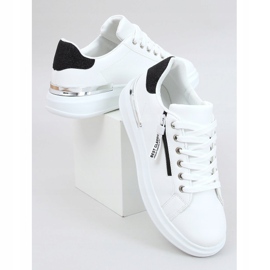 Sneakers da donna bianche F006 WHITE / BLACK bianco nero 1