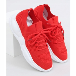 Red LA40 Calze rosse scarpe sportive rosso 1