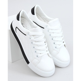 Sneakers da donna bianche e nere A88-86 Black bianco nero 1
