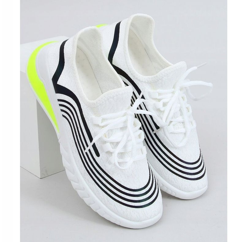 Bianco 3436 Calze bianche scarpe sportive bianca 1