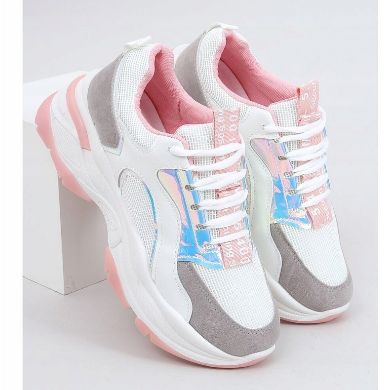 Scarpe sportive bianche R12YD518-11 Rosa bianco 1