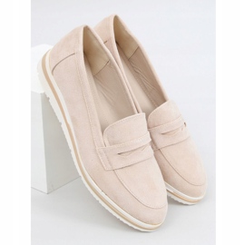 Mocassini con suola alta 1151 Beige 1