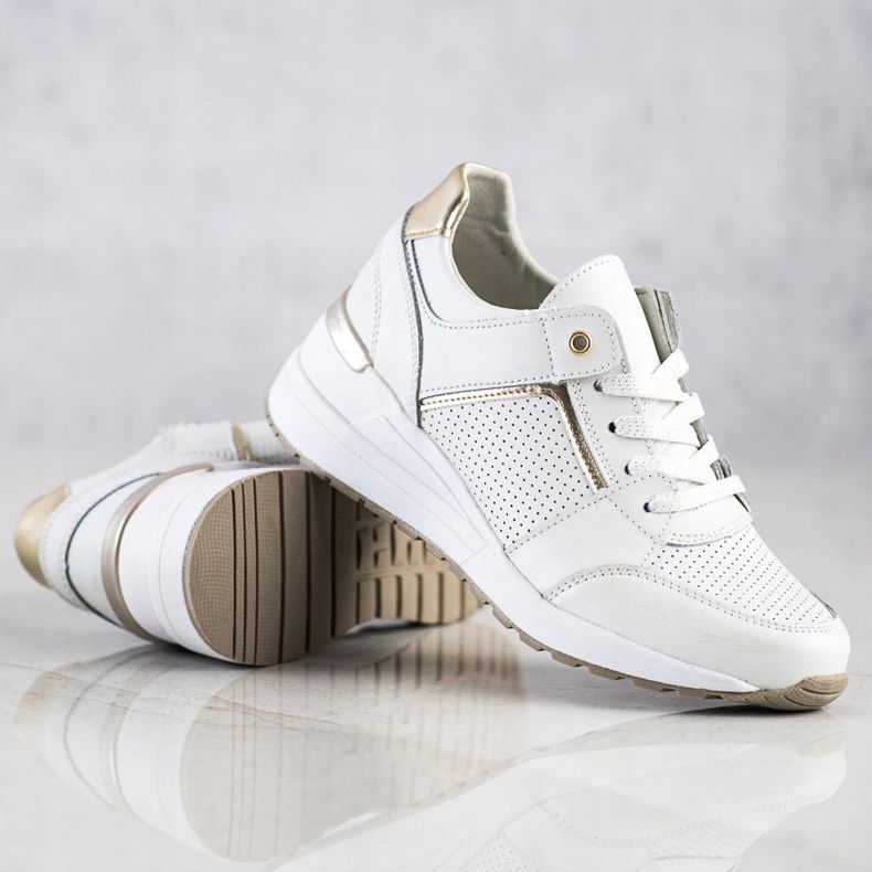 Filippo Scarpe sportive in pelle bianca 1