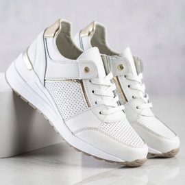 Filippo Scarpe sportive in pelle bianca bianco 2
