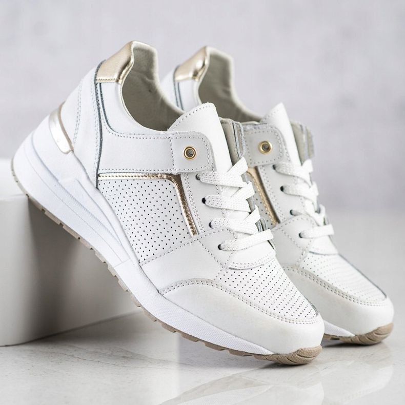 Filippo Scarpe sportive in pelle bianca bianco 2