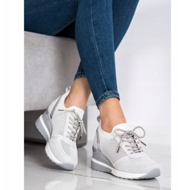 Sneaker traforate VINCEZA grigio 1