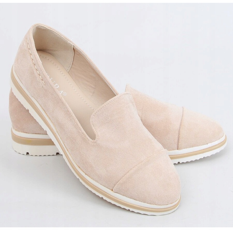 Mocassini con suola alta 5836 Beige 1