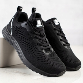 SHELOVET Scarpe sportive traforate leggere nero 1