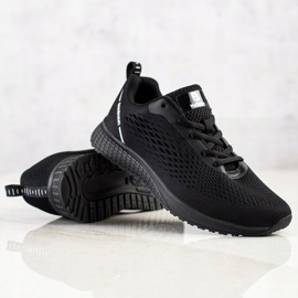 SHELOVET Scarpe sportive traforate leggere nero 2