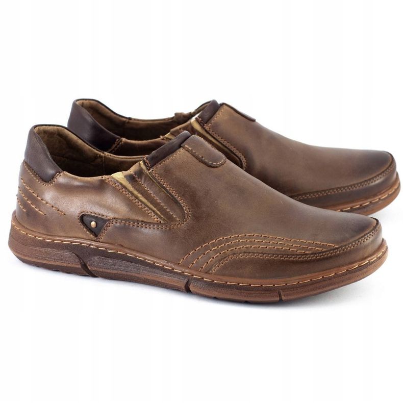 Polbut Slip-on da uomo J51 marrone 1