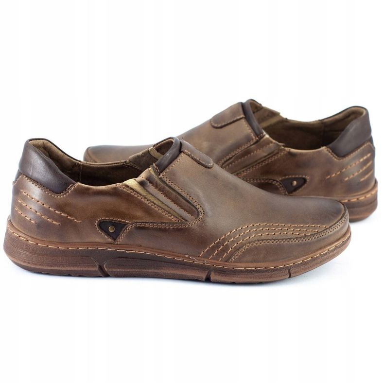 Polbut Slip-on da uomo J51 marrone 4