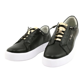 Filippo Eleganti sneakers in pelle nera DP2041/21 BK Nero 1