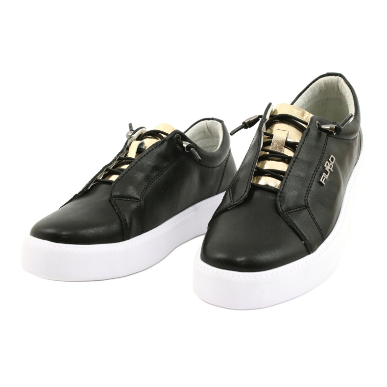 Filippo Eleganti sneakers in pelle nera DP2041/21 BK Nero 1