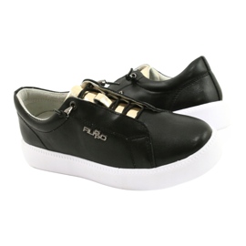 Filippo Eleganti sneakers in pelle nera DP2041/21 BK Nero 4