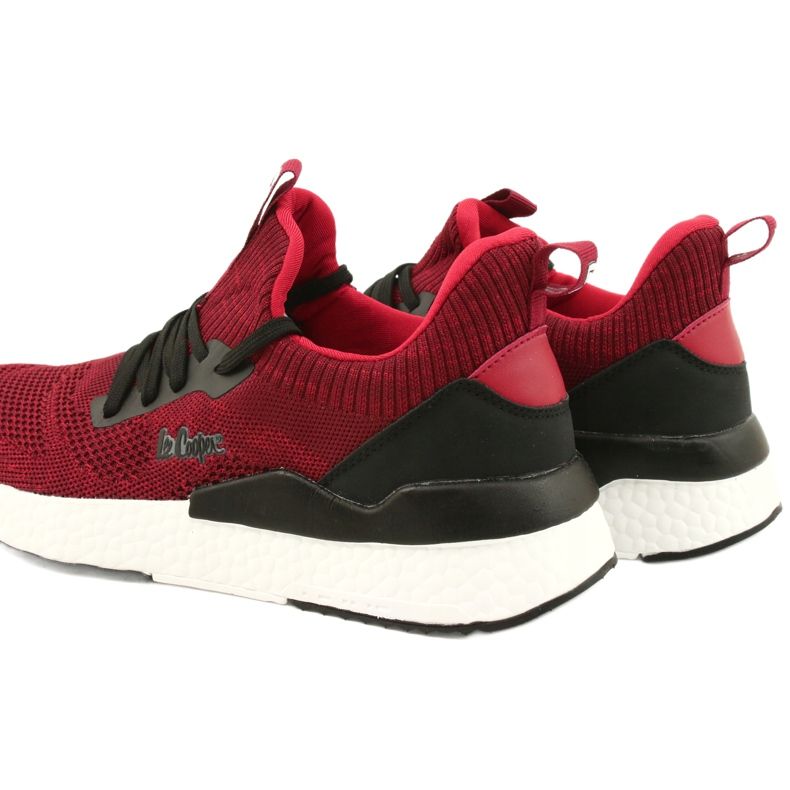 Scarpe sportive da uomo Lee Cooper LCW-21-29-0173M Rosse nero 4