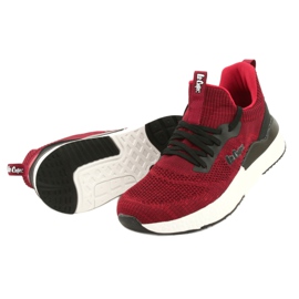 Scarpe sportive da uomo Lee Cooper LCW-21-29-0173M Rosse nero 2