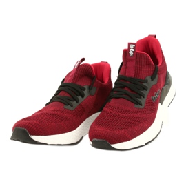 Scarpe sportive da uomo Lee Cooper LCW-21-29-0173M Rosse nero 1