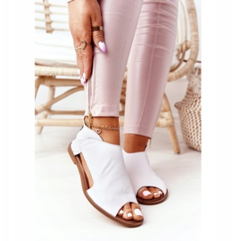 Sandali in pelle da donna Nicole 2622 Bianco 2