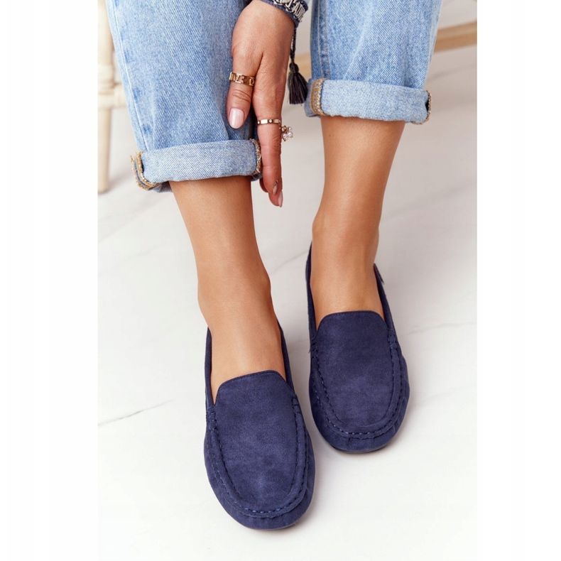 PH1 Mocassini Donna Scamosciati Blu Navy San Marino 2