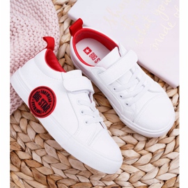 Sneakers Bambini Bambini Big Star Con Velcro Bianco FF374088 rosso 2