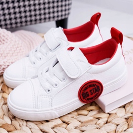 Sneakers Bambini Bambini Big Star Con Velcro Bianco FF374088 rosso 1