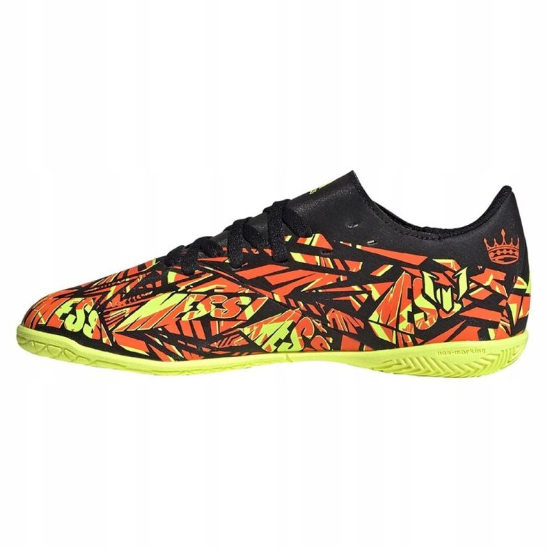 Scarpe da calcio Adidas Nemeziz Messi.4 In Jr FW7310 nero, giallo, arancione arancia 1