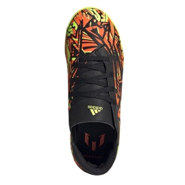 Scarpe da calcio Adidas Nemeziz Messi.4 In Jr FW7310 nero, giallo, arancione arancia 2