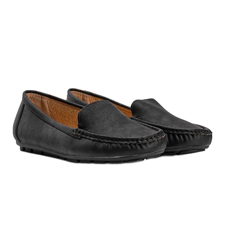 Mocassini donna Dianna in ecopelle nera nero 1