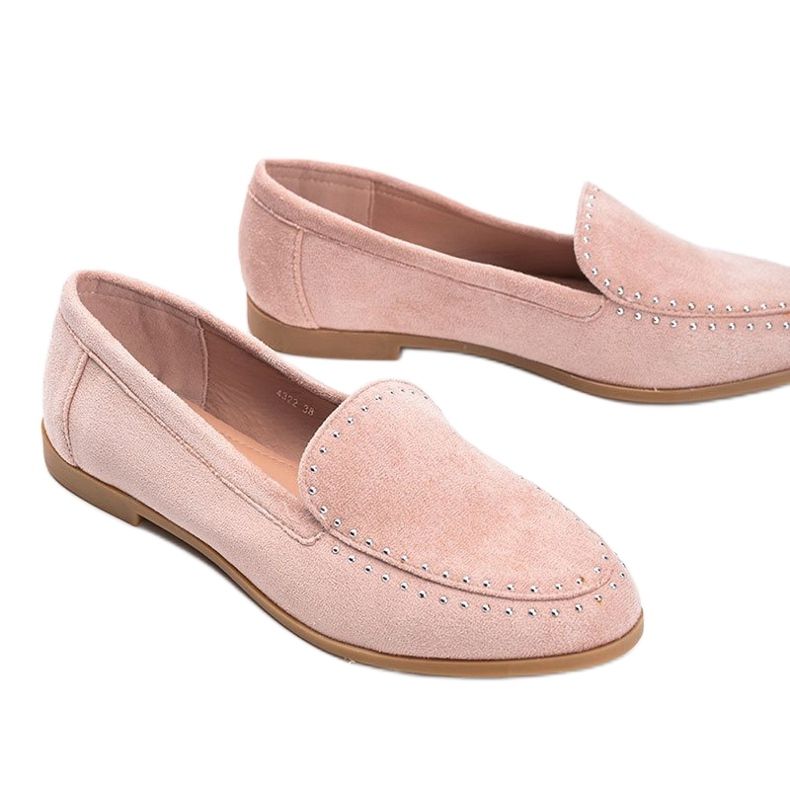 Mocassini rosa in eco-pelle scamosciata di Hope 1
