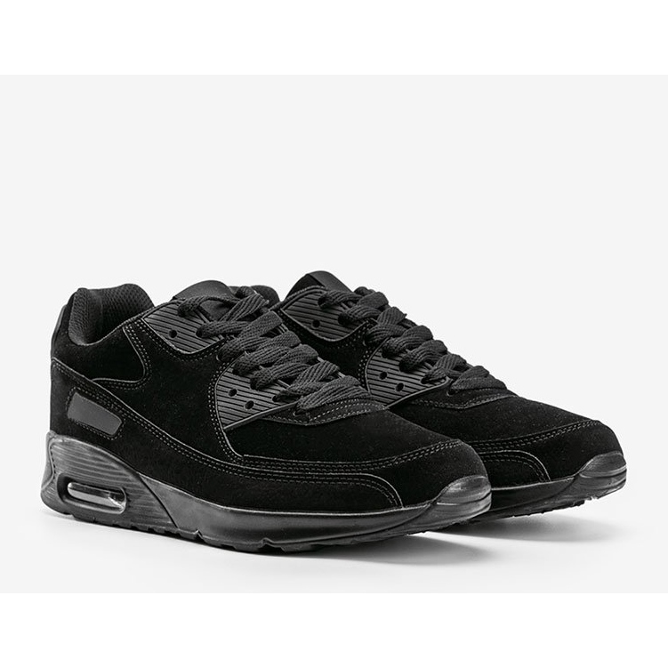 Sneakers sportive da uomo nere Trever nero 1