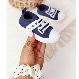 EVE Sneakers Bambini Con Velcro Navy Blue Novità blu navy 1