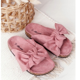 PB2 Pantofole Per Bambini Su Sughero Rosa Cipria Little Wendy 1
