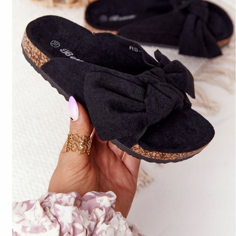 PB2 Pantofole nere per bambini su Black Little Wendy nero 2