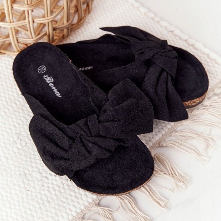 PB2 Pantofole nere per bambini su Black Little Wendy nero 1