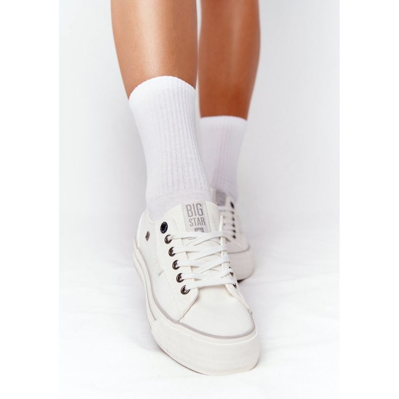 Sneakers da donna On the Big Star HH274052 Piattaforma bianca bianco 2