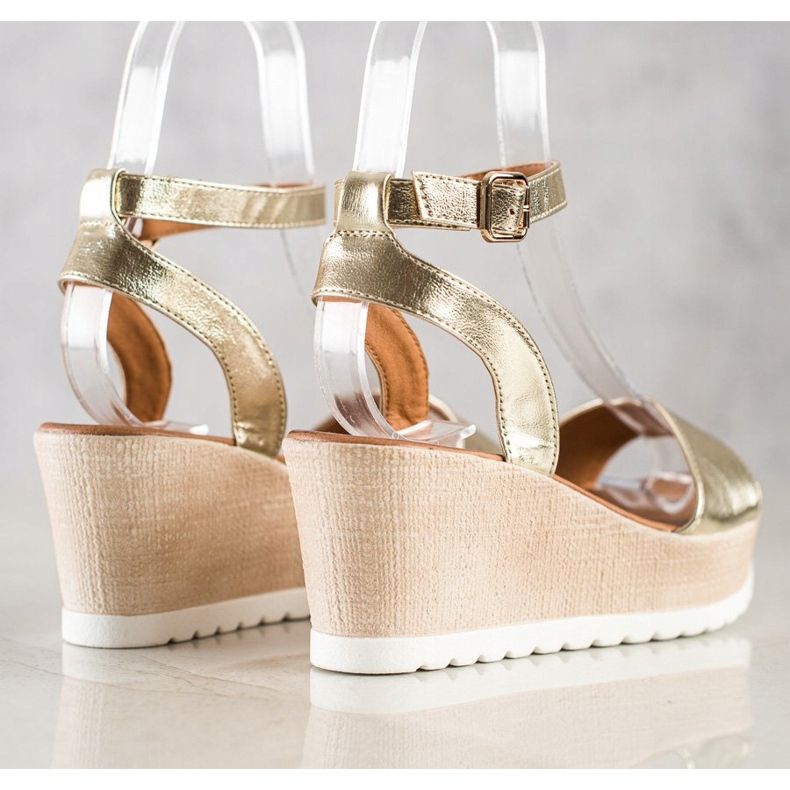 Seastar Sandali con zeppa classici d'oro 1