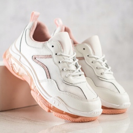 Goodin Scarpe da ginnastica in pelle bianco 1