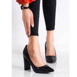 Diamantique Décolleté con stampa serpente nero 2