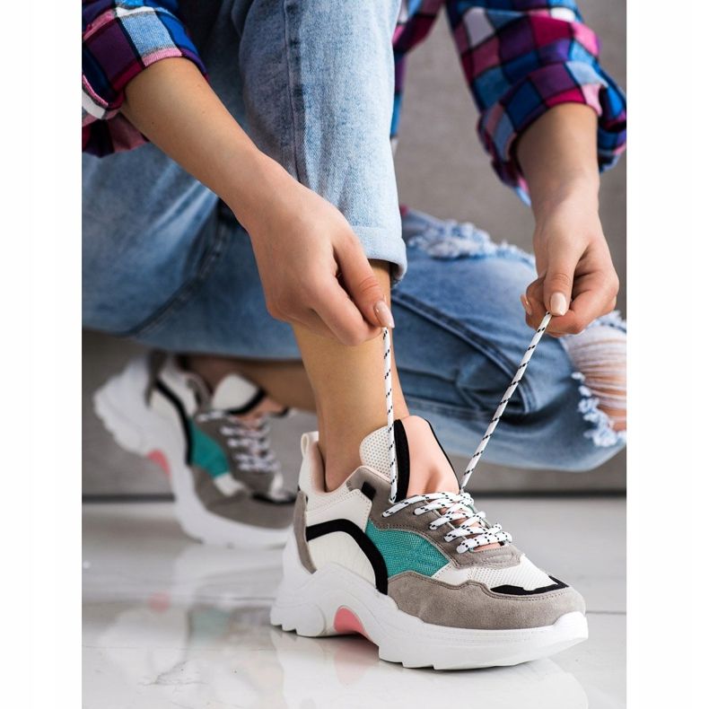 SHELOVET Sneakers colorate alla moda multicolore 1